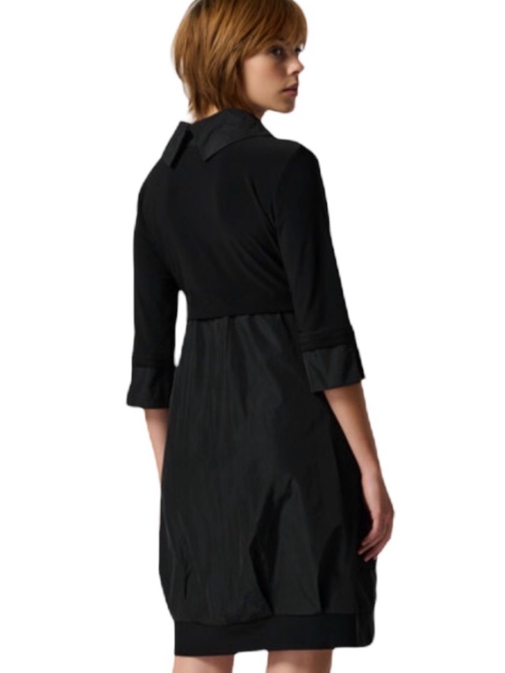 Joseph Ribkoff Navy Blue Cowl Neck Dress with Pockets